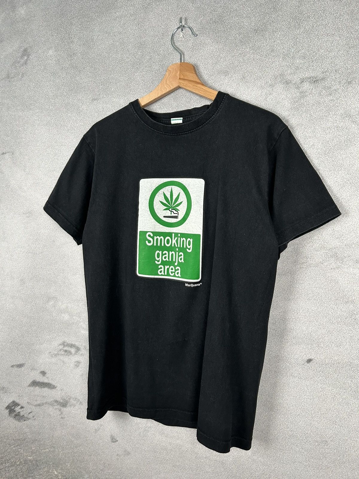 Vintage Vintage Weed Smoking Ganja Area 90s Graphic Humor Tee Size US L / EU 52-54 / 3 - 2 Thumbnail