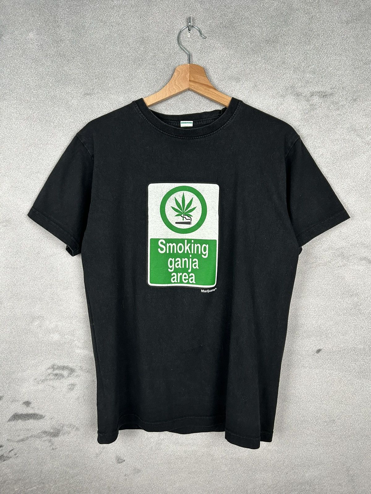 Vintage Vintage Weed Smoking Ganja Area 90s Graphic Humor Tee Size US L / EU 52-54 / 3 - 1 Thumbnail
