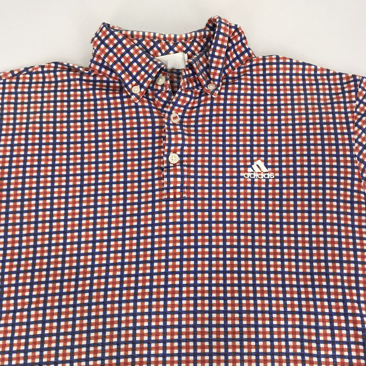 Adidas Adidas Small Embroidery Logo Polo Tee Checked Size M / US 6-8 / IT 42-44 - 3 Thumbnail