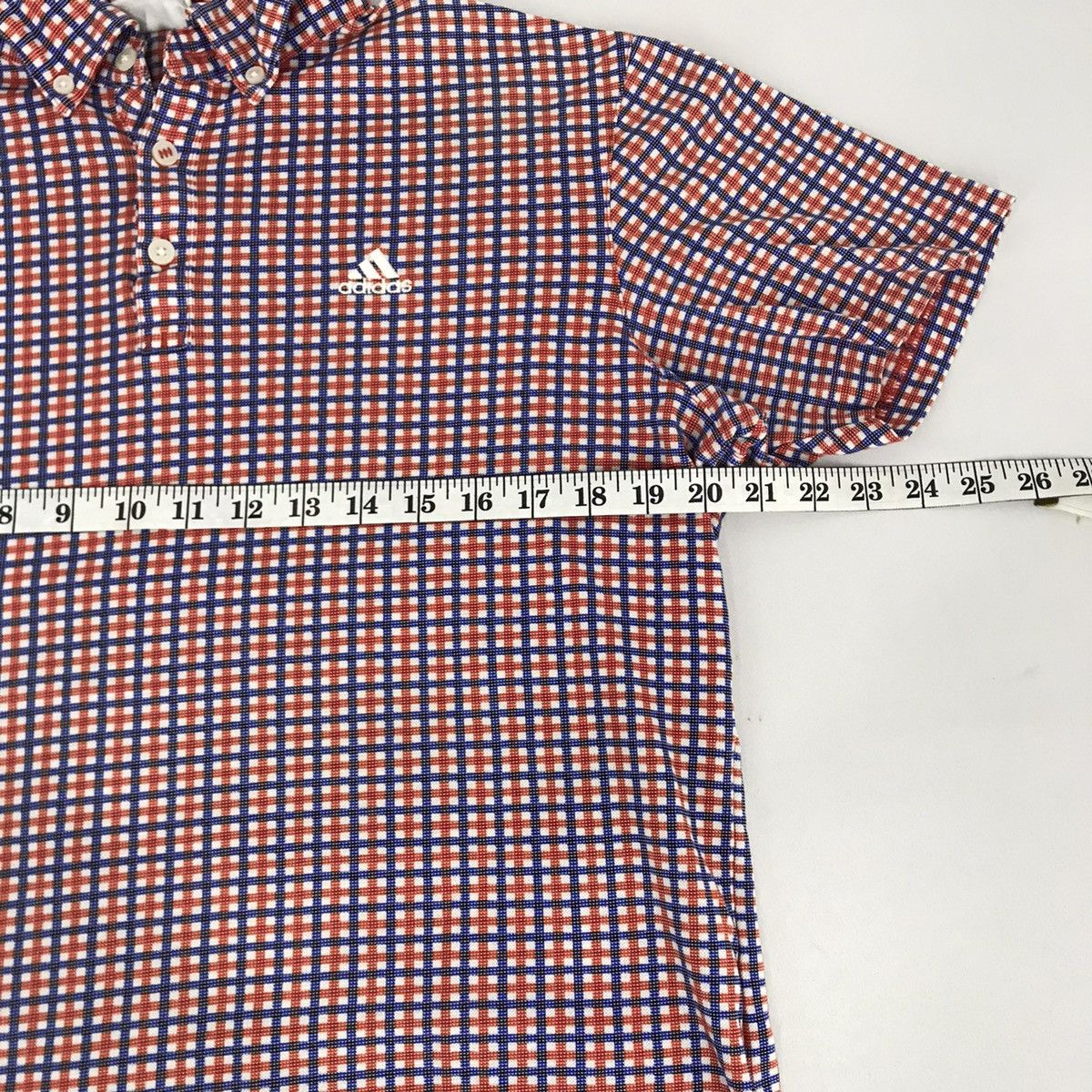 Adidas Adidas Small Embroidery Logo Polo Tee Checked Size M / US 6-8 / IT 42-44 - 6 Thumbnail