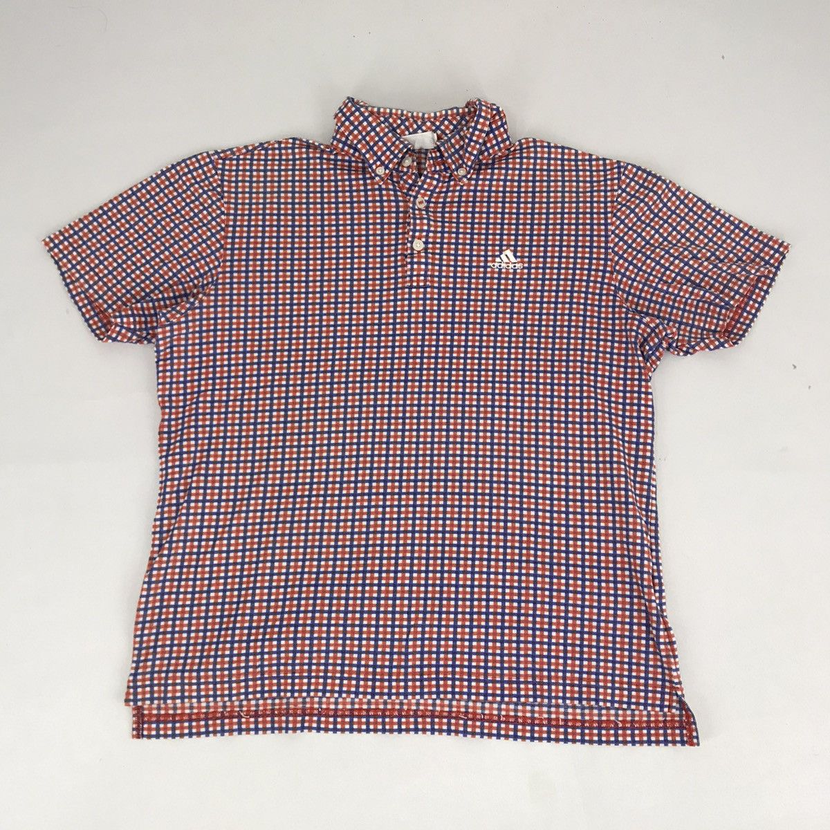 Adidas Adidas Small Embroidery Logo Polo Tee Checked Size M / US 6-8 / IT 42-44 - 1 Thumbnail