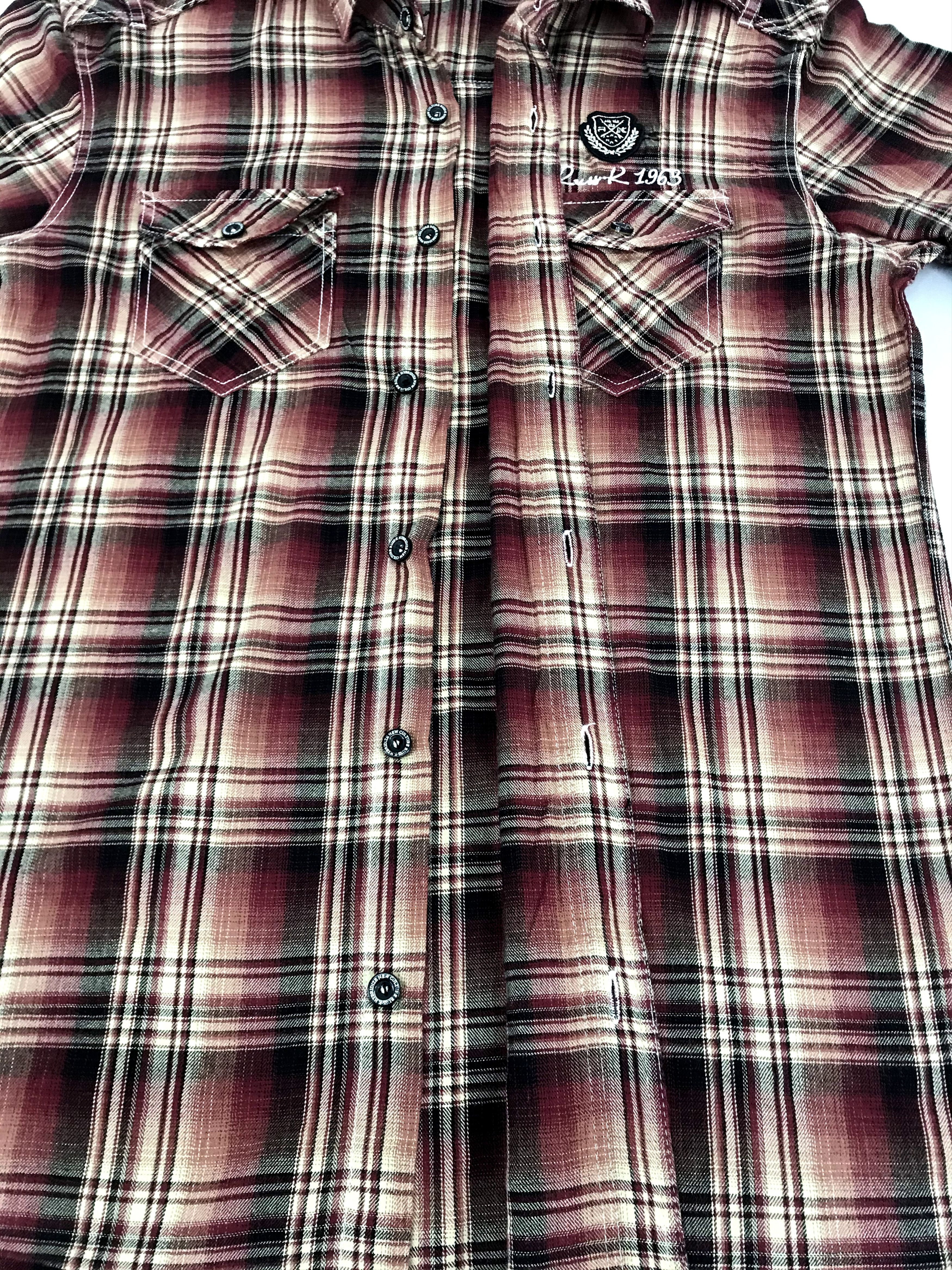 Flannel Vintage Russ-k Flannel Shirt Double Pockets Button Down Size US L / EU 52-54 / 3 - 5 Thumbnail