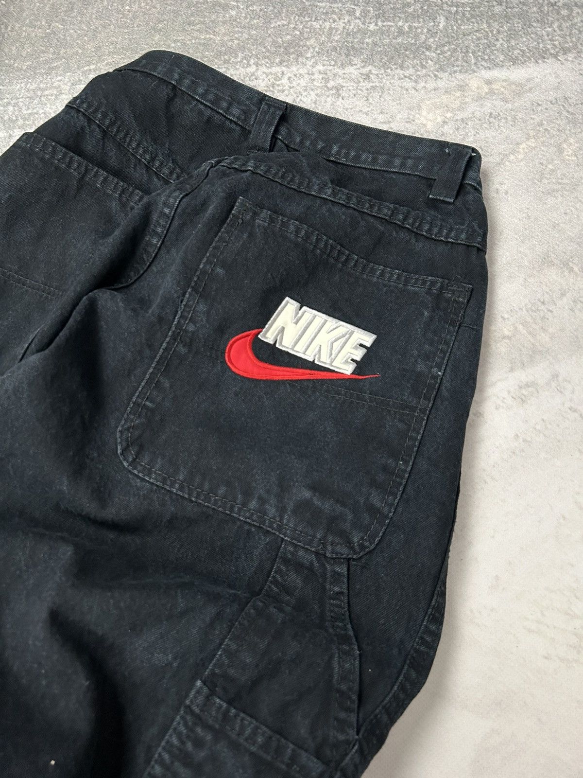 Nike Vintage Nike Carpenter Baggy Denim Pants Ultra Rare 90s USA Size US 38 / EU 54 - 5 Thumbnail