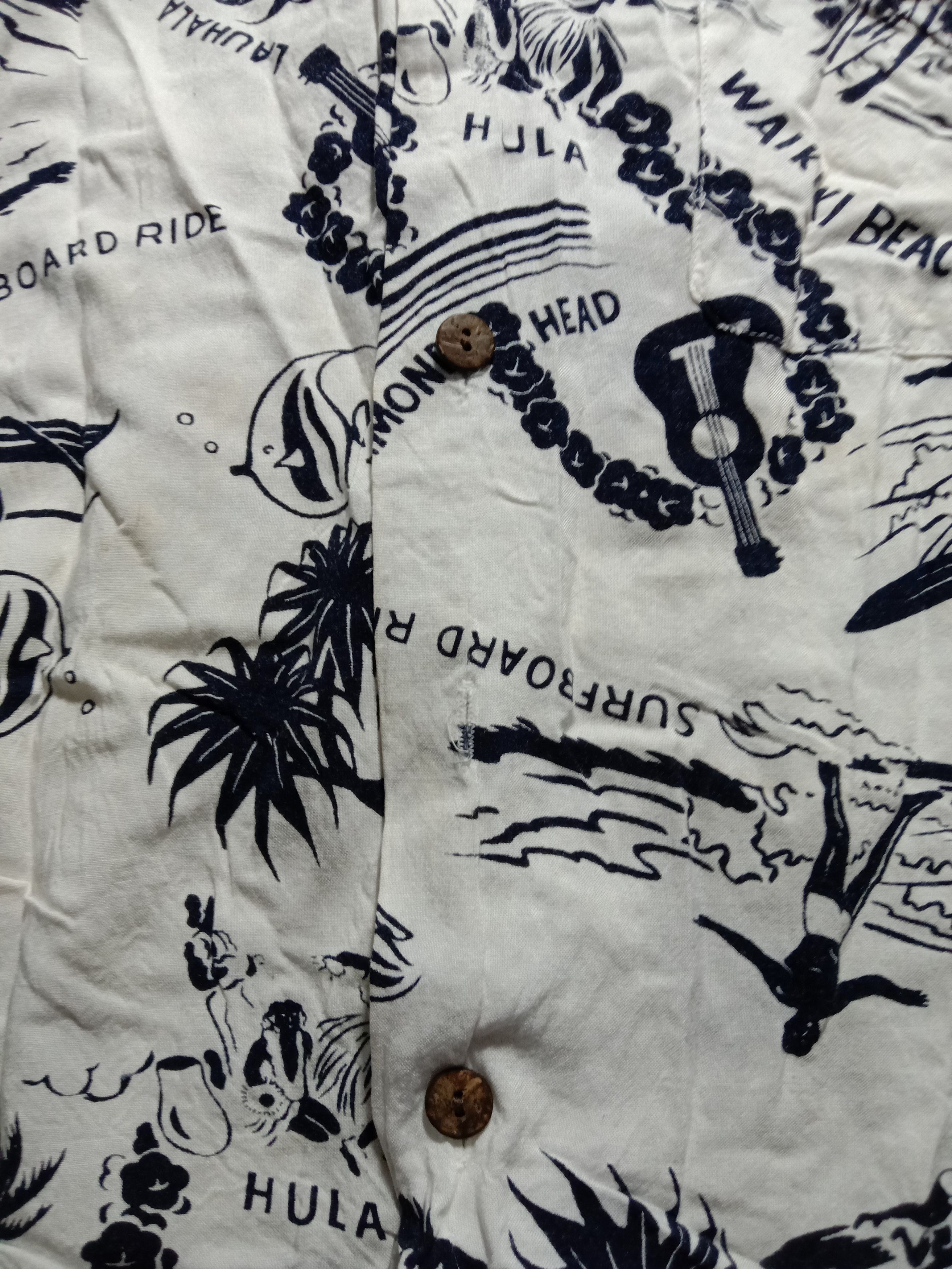 Japanese Brand Billy Stone’s Wakiki Beach Hawaiian Flowers Shirt Size US S / EU 44-46 / 1 - 9 Thumbnail