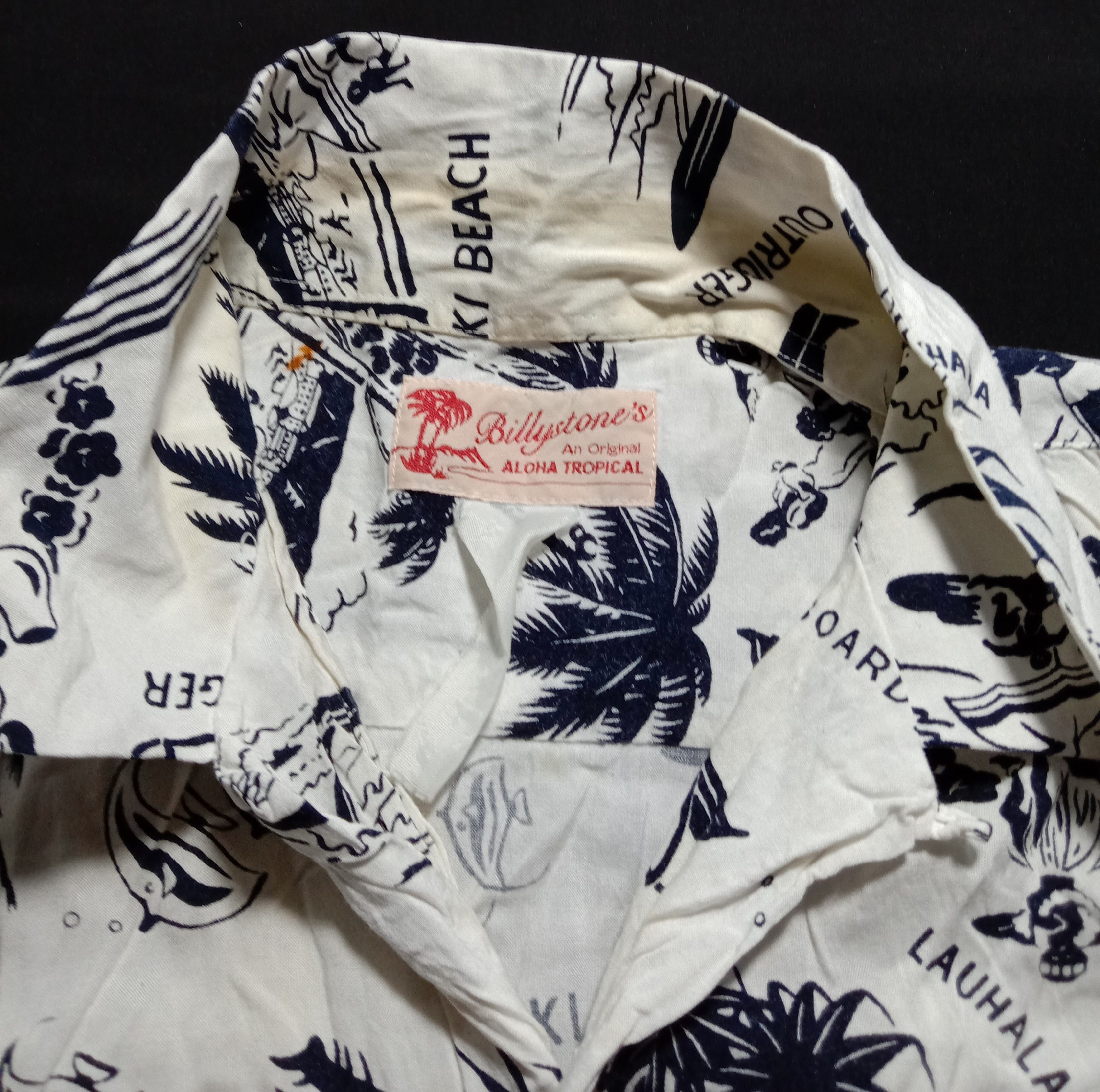 Japanese Brand Billy Stone’s Wakiki Beach Hawaiian Flowers Shirt Size US S / EU 44-46 / 1 - 3 Thumbnail