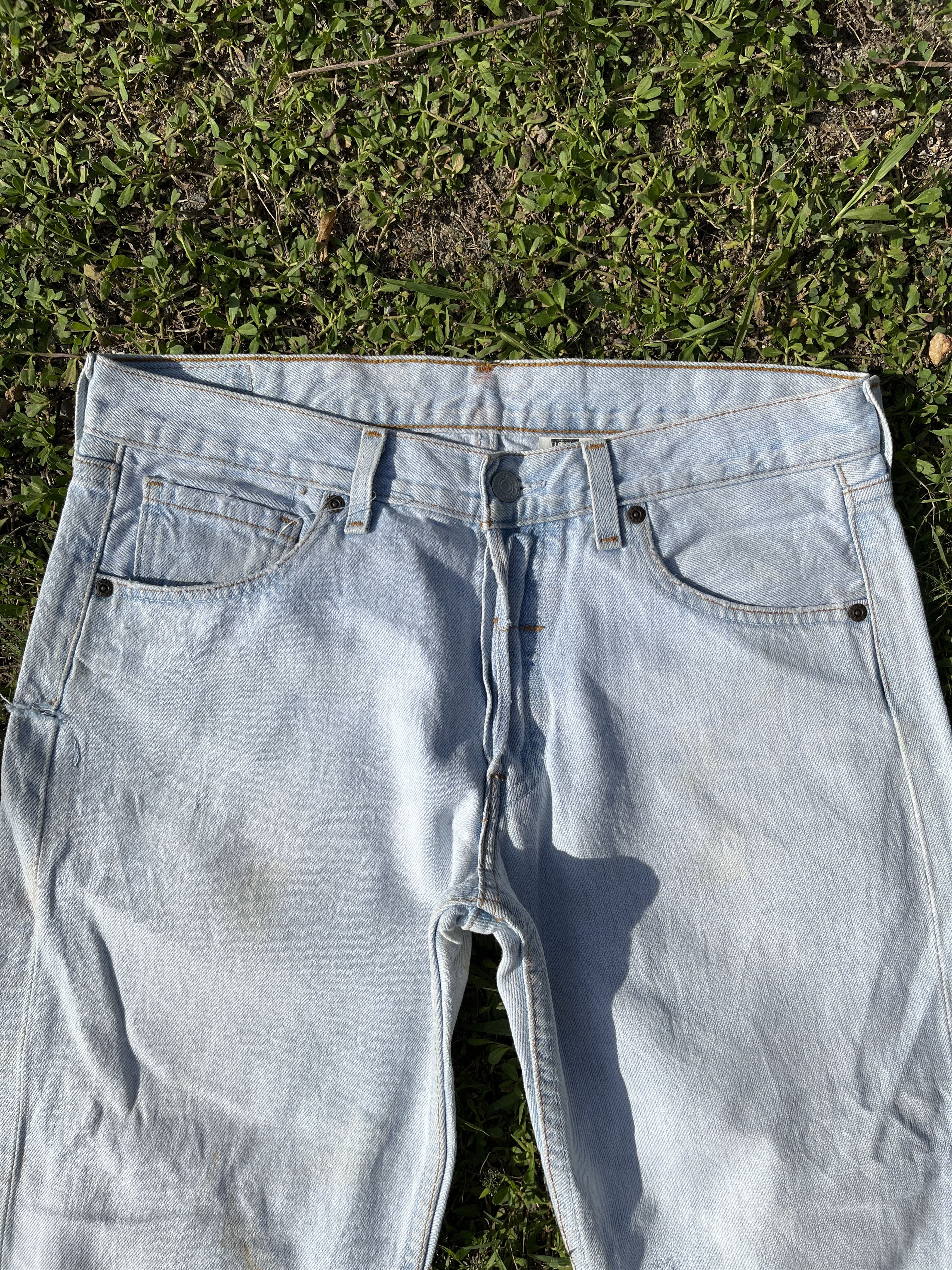 Levi's × Vintage Vintage Levis 502 Cropped Light Wash Jeans - J047 Size US 32 / EU 48 - 3 Thumbnail