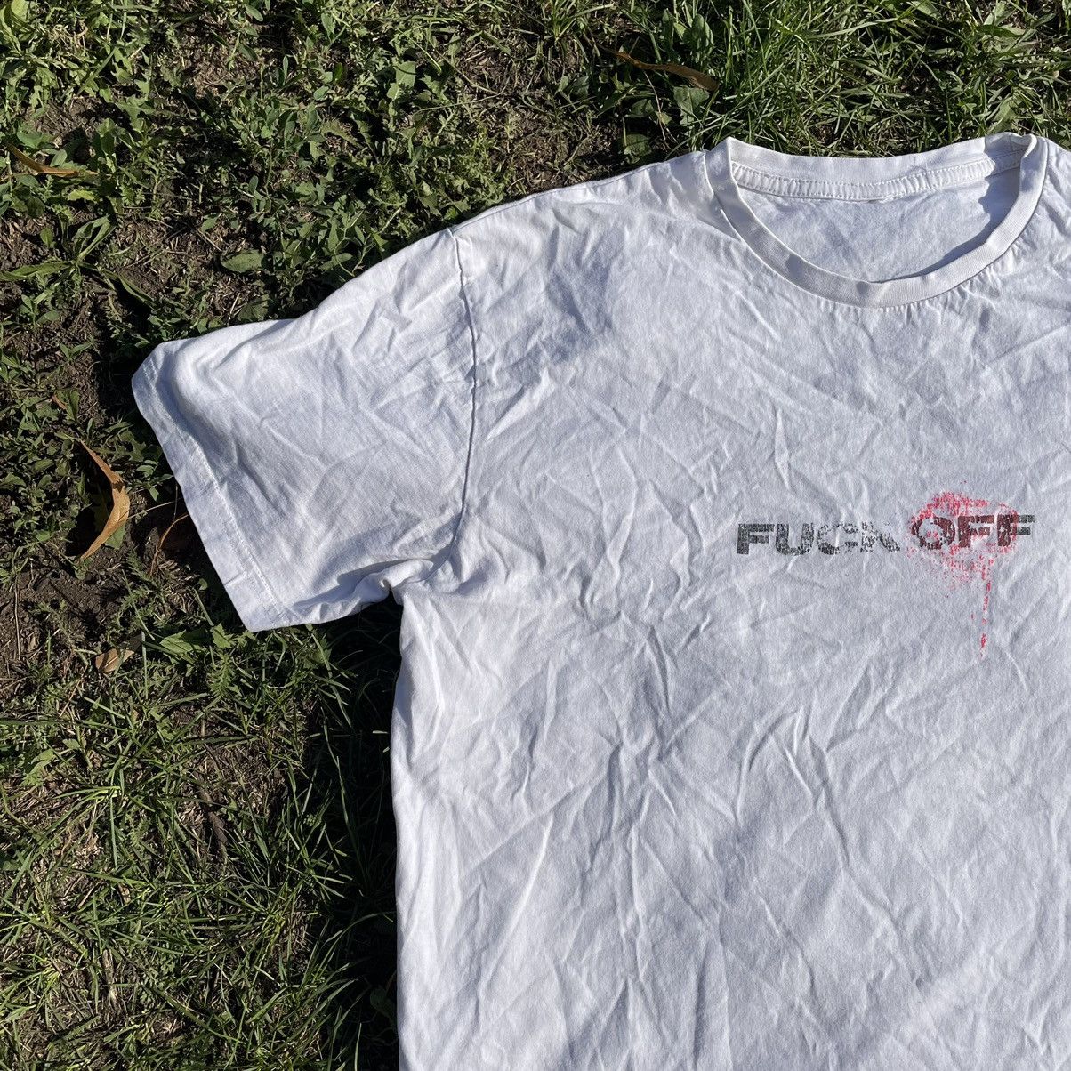 Vintage Vintage 90s Faded Graphic Tee Humor Streetwear Grunge Boxy L Size US L / EU 52-54 / 3 - 4 Thumbnail