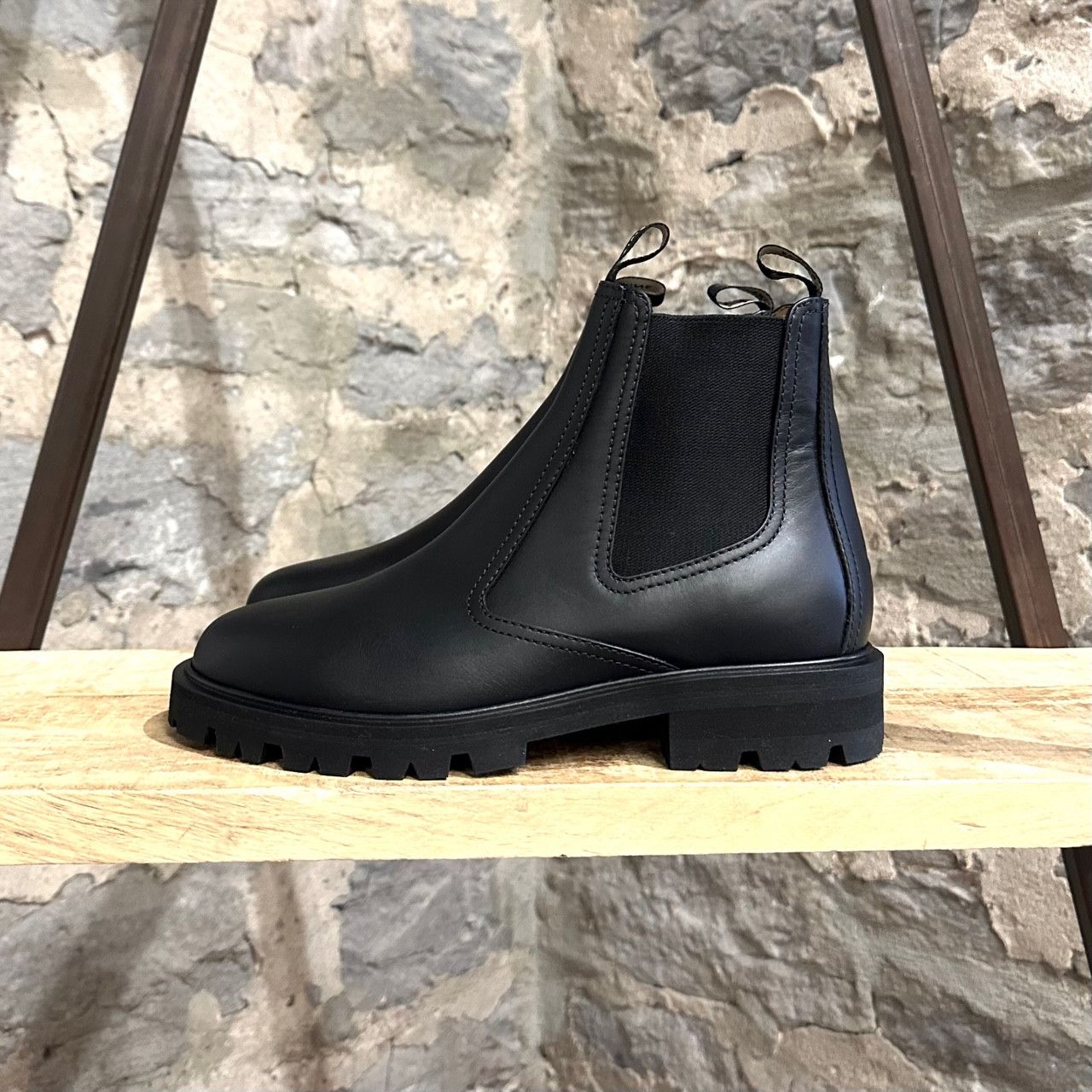 Celine Celine Black Leather Margaret Lug Chelsea Boots Size US 11 / IT 41 - 7 Thumbnail