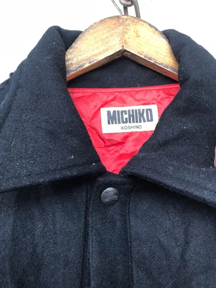 Michiko Koshino London × Vintage 💥Vintage Michiko London Spellout Varsity Jacket Size US M / EU 48-50 / 2 - 7 Thumbnail