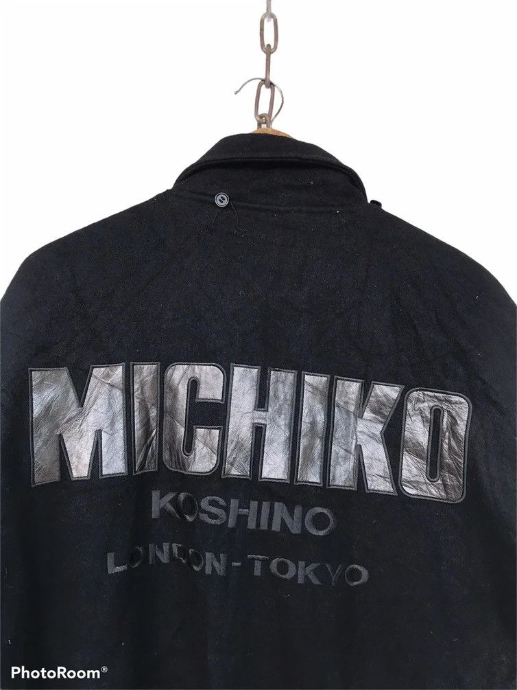 Michiko Koshino London × Vintage 💥Vintage Michiko London Spellout Varsity Jacket Size US M / EU 48-50 / 2 - 2 Thumbnail
