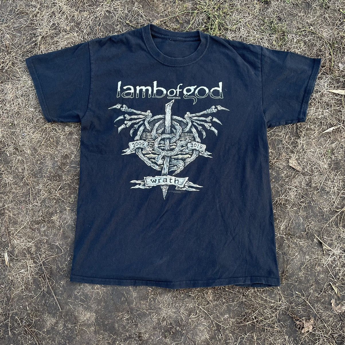 Vintage Vintage Y2K Lamb of God Graphic Tee Thrashed Metal Punk L Size US L / EU 52-54 / 3 - 1 Thumbnail