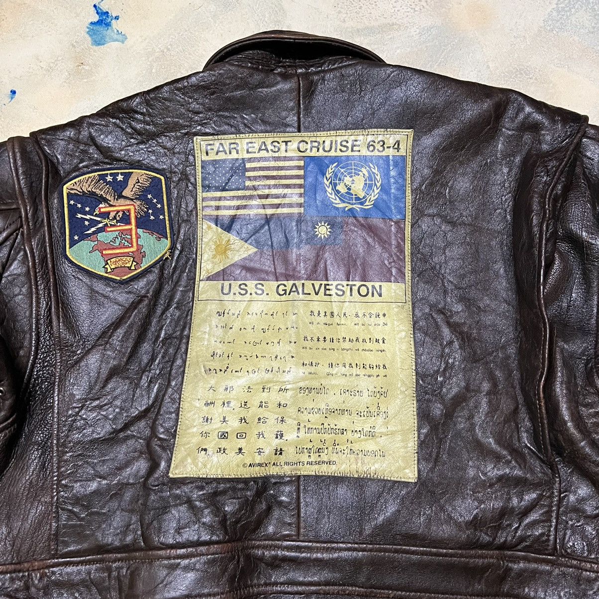 Avirex Vintage Avirex Leather Jacket Top Gun Maverick Full Patches Size US S / EU 44-46 / 1 - 20 Thumbnail