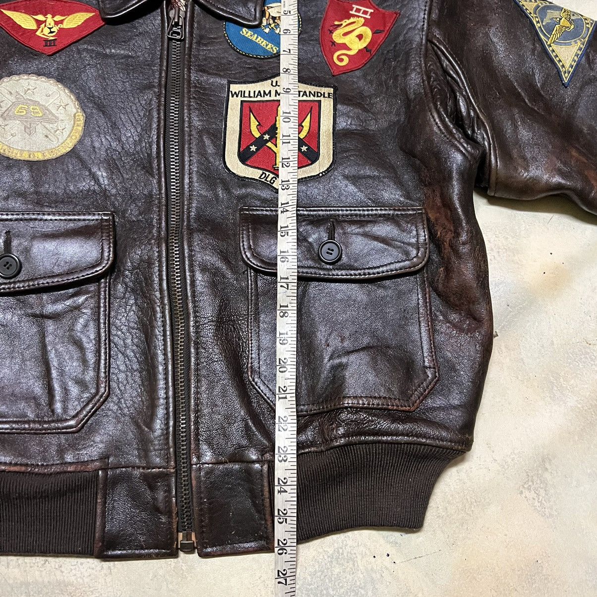 Avirex Vintage Avirex Leather Jacket Top Gun Maverick Full Patches Size US S / EU 44-46 / 1 - 14 Thumbnail