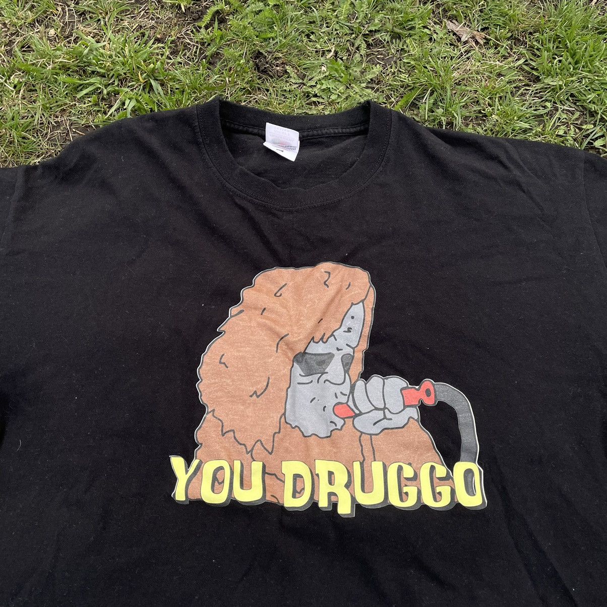 Vintage Vintage Y2K Sun Faded Graphic Tee Black Oversized Grunge L Size US L / EU 52-54 / 3 - 5 Thumbnail