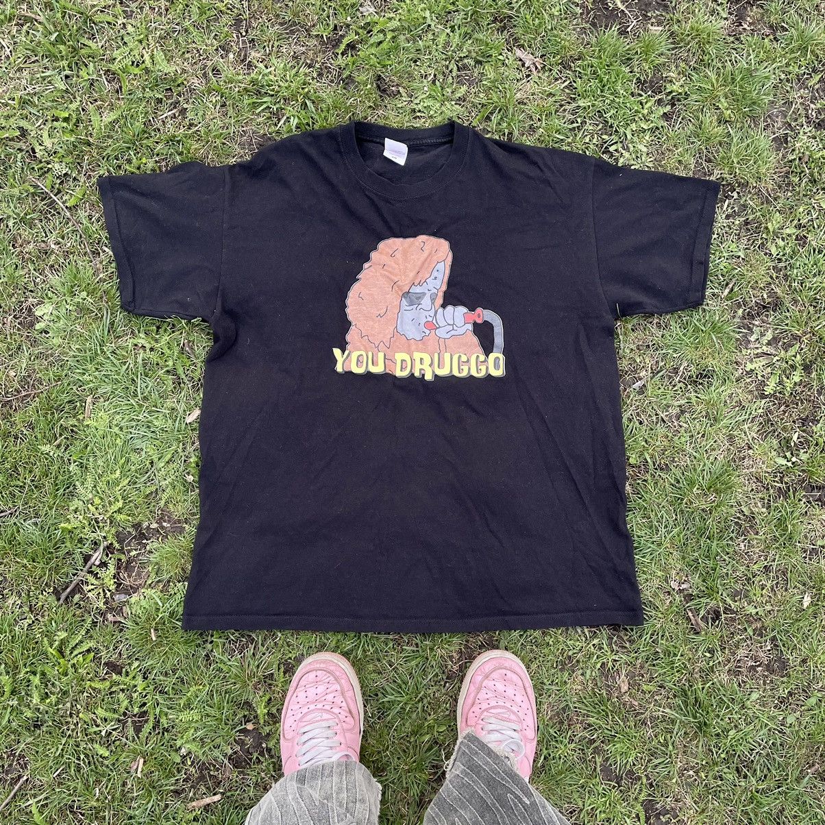 Vintage Vintage Y2K Sun Faded Graphic Tee Black Oversized Grunge L Size US L / EU 52-54 / 3 - 1 Thumbnail