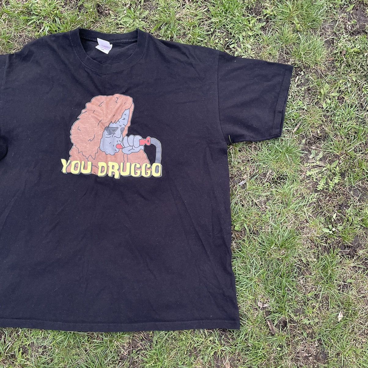 Vintage Vintage Y2K Sun Faded Graphic Tee Black Oversized Grunge L Size US L / EU 52-54 / 3 - 3 Thumbnail