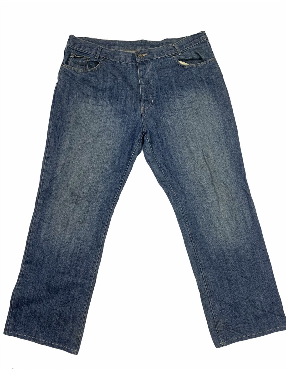 Yves Saint Laurent Vintage Yves Saint Laurent Denim Jeans embroider logo Size US 41 - 2 Thumbnail