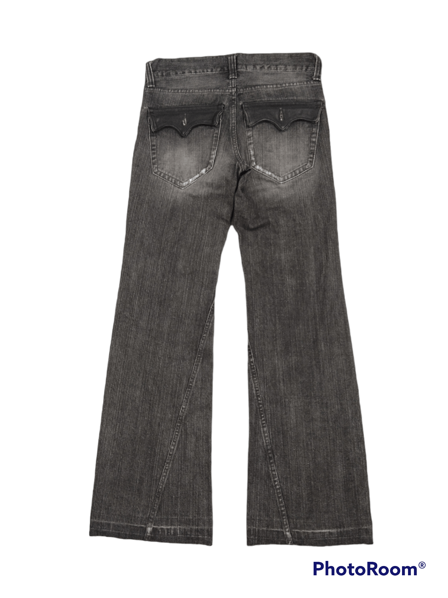 Japanese Brand FLARE TWIST SUPER SICK TAKAIQ.COM JAPAN DENIM PANTS Size US 29 - 2 Thumbnail