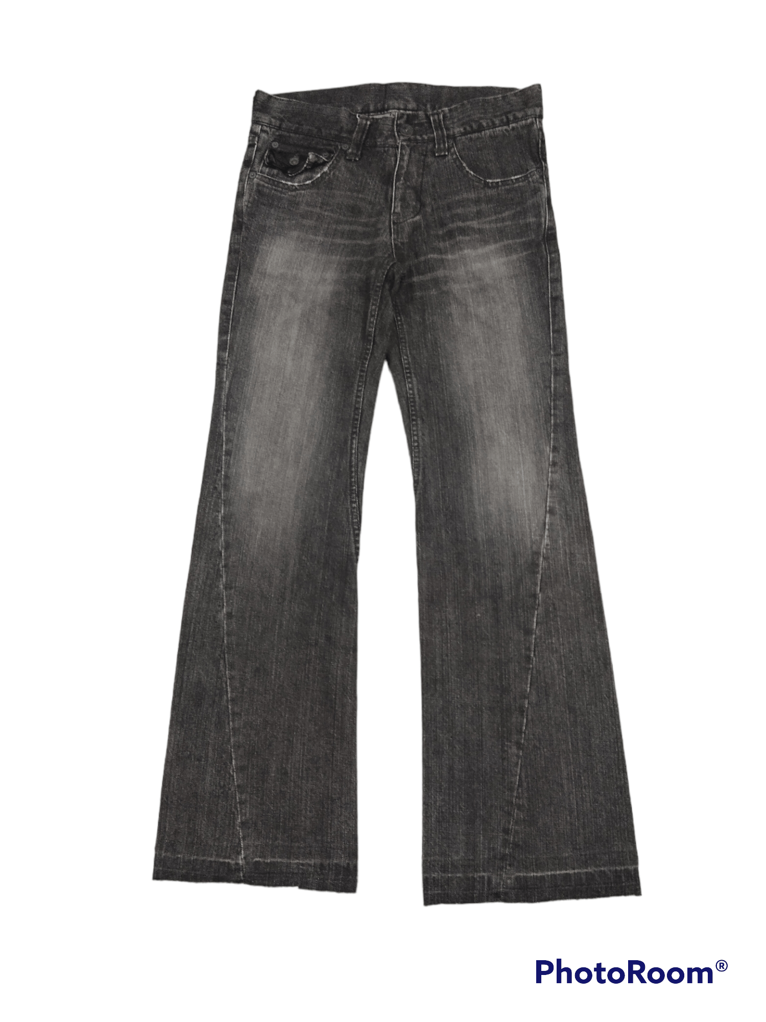 Japanese Brand FLARE TWIST SUPER SICK TAKAIQ.COM JAPAN DENIM PANTS Size US 29 - 1 Thumbnail