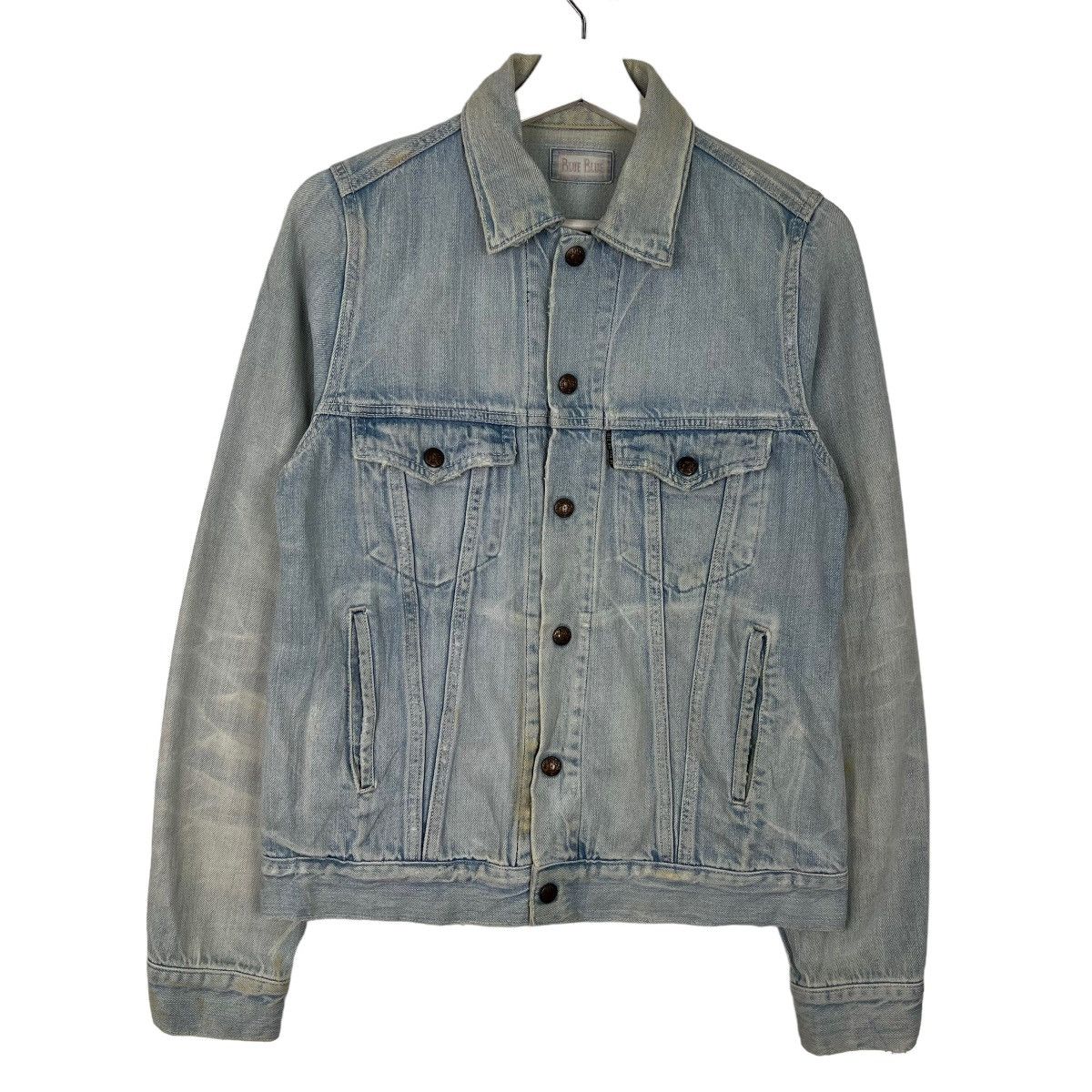 Blue Blue Japan 🔥 VINTAGE BLUE BLUE JAPAN DYED INDIGO TRUCKER JACKET Size US M / EU 48-50 / 2 - 1 Thumbnail