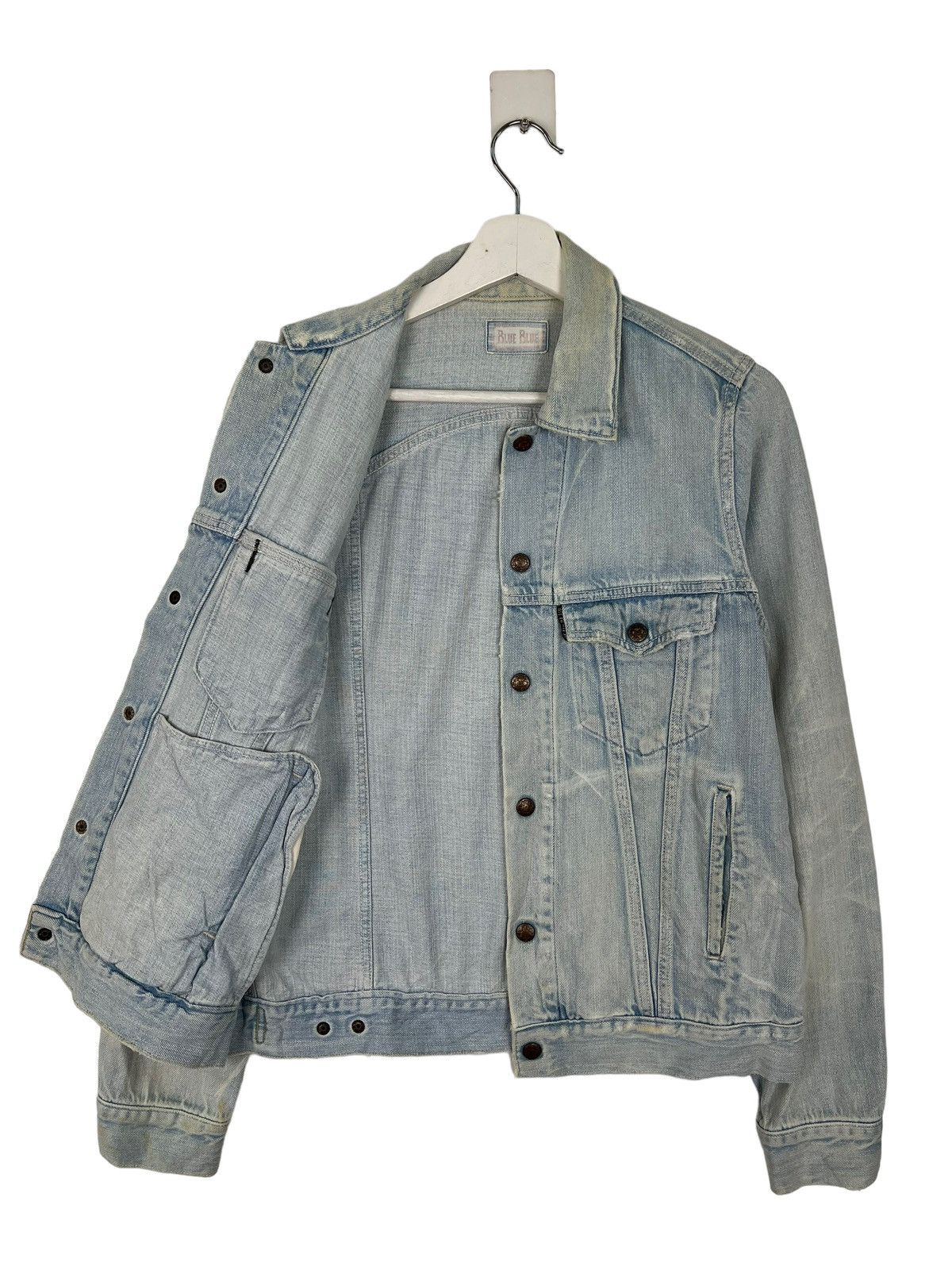 Blue Blue Japan 🔥 VINTAGE BLUE BLUE JAPAN DYED INDIGO TRUCKER JACKET Size US M / EU 48-50 / 2 - 4 Thumbnail