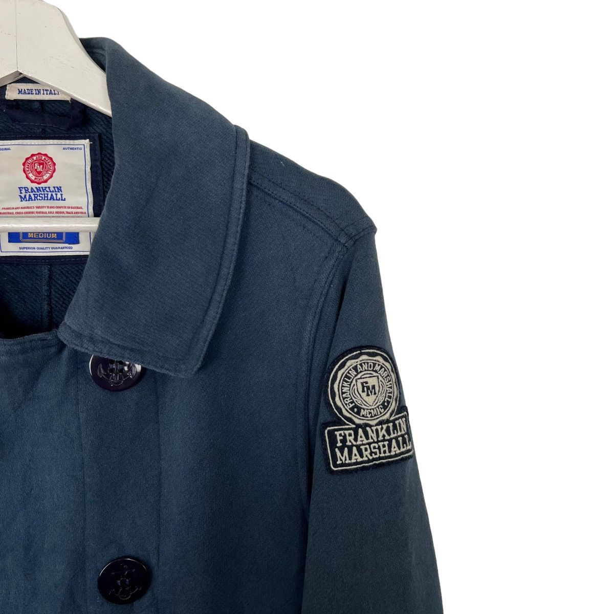 Franklin & Marshall 🔥 FRANKLIN & MARSHALL NAVY JACKET MADE IN ITALY Size US M / EU 48-50 / 2 - 4 Thumbnail