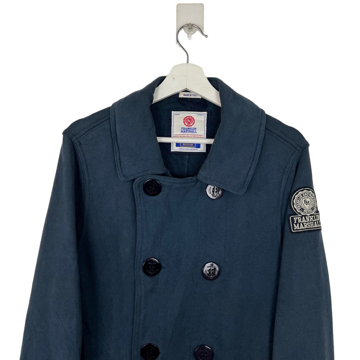 Franklin & Marshall 🔥 FRANKLIN & MARSHALL NAVY JACKET MADE IN ITALY Size US M / EU 48-50 / 2 - 3 Thumbnail