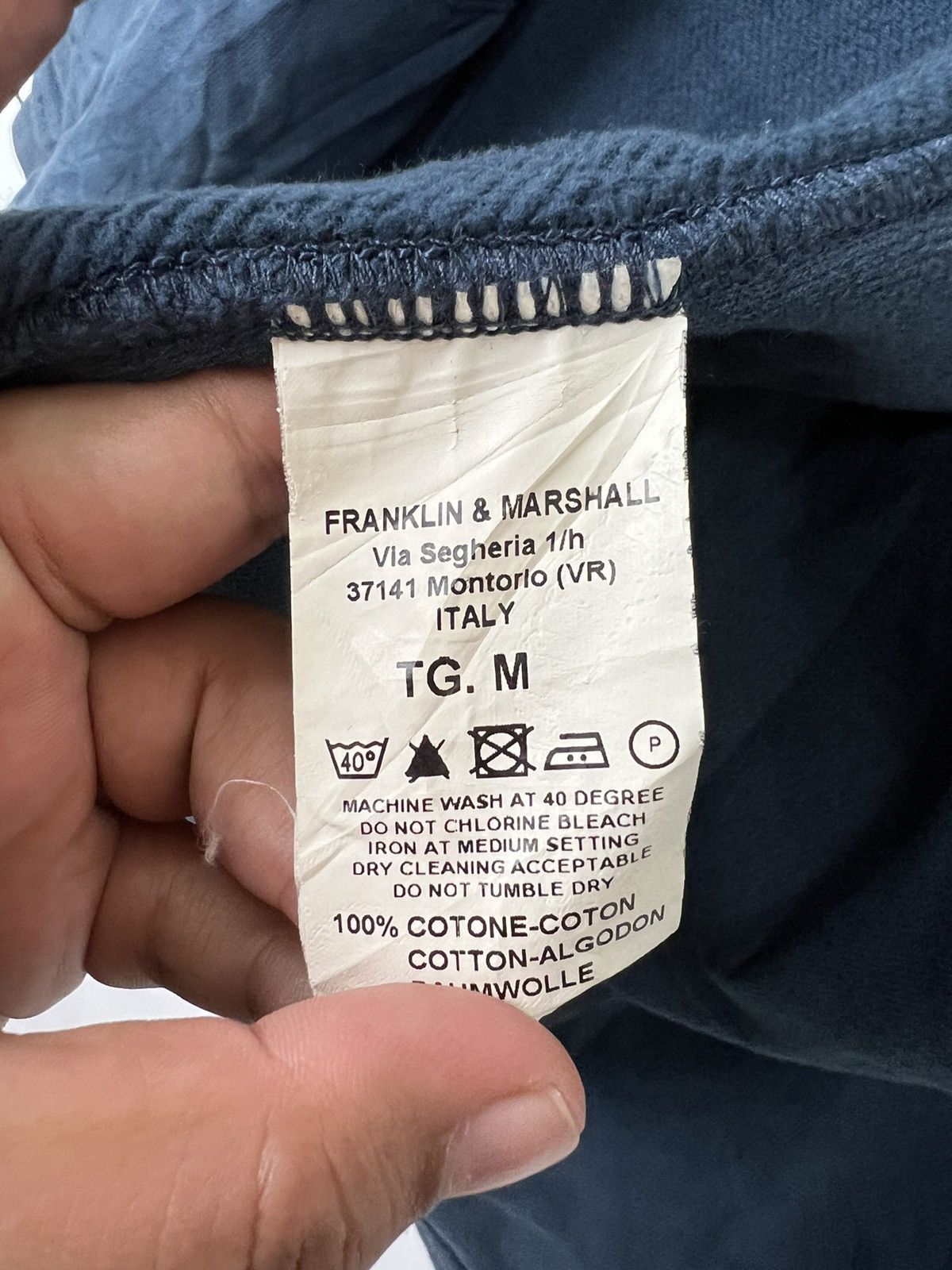 Franklin & Marshall 🔥 FRANKLIN & MARSHALL NAVY JACKET MADE IN ITALY Size US M / EU 48-50 / 2 - 10 Thumbnail