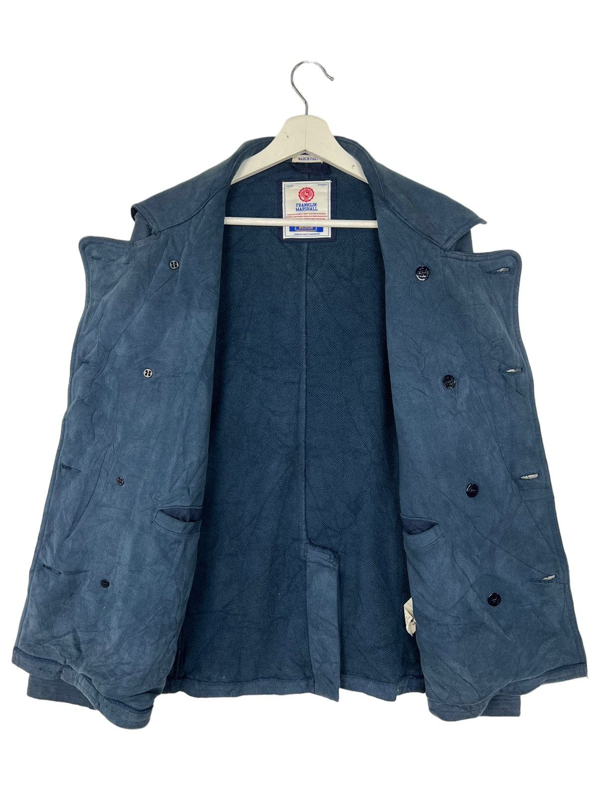 Franklin & Marshall 🔥 FRANKLIN & MARSHALL NAVY JACKET MADE IN ITALY Size US M / EU 48-50 / 2 - 6 Thumbnail