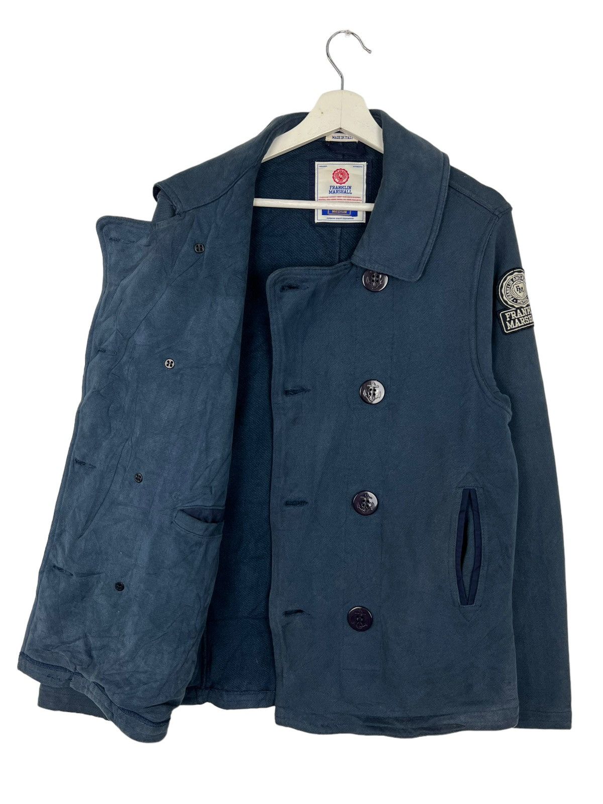 Franklin & Marshall 🔥 FRANKLIN & MARSHALL NAVY JACKET MADE IN ITALY Size US M / EU 48-50 / 2 - 5 Thumbnail