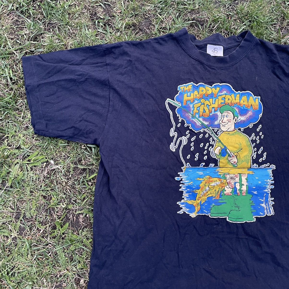 Vintage Vintage Y2K ADULT “ Fisher Man Saki Saki “ Buymypiece Tee Size US L / EU 52-54 / 3 - 4 Thumbnail