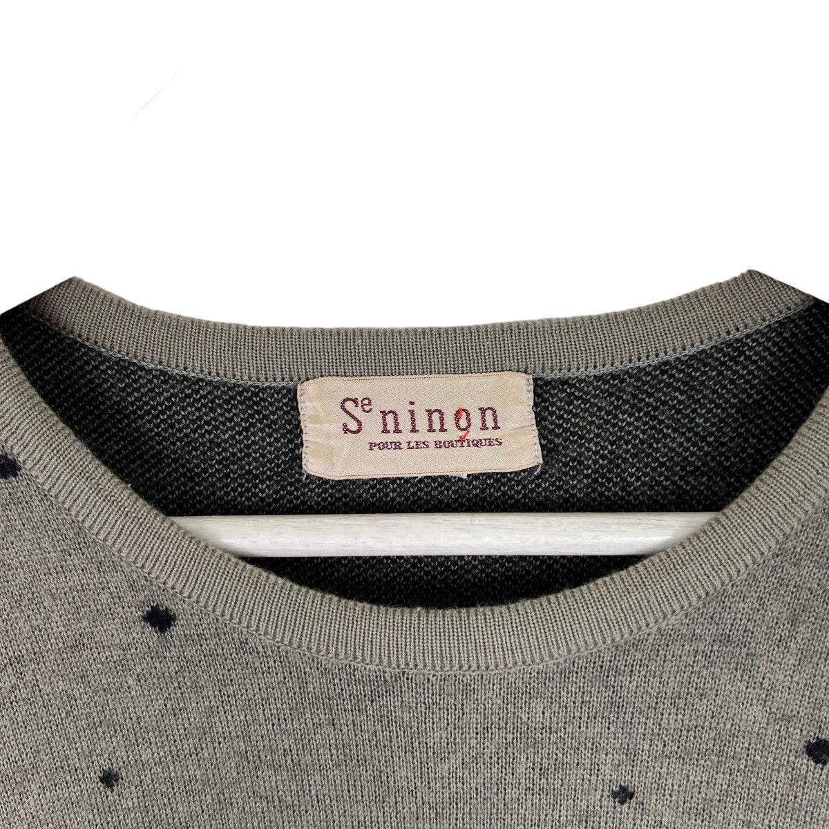 Aran Isles Knitwear × Japanese Brand 🔥 SENINON POUR LES BOUTIQUES KNITTED Size US M / EU 48-50 / 2 - 5 Thumbnail