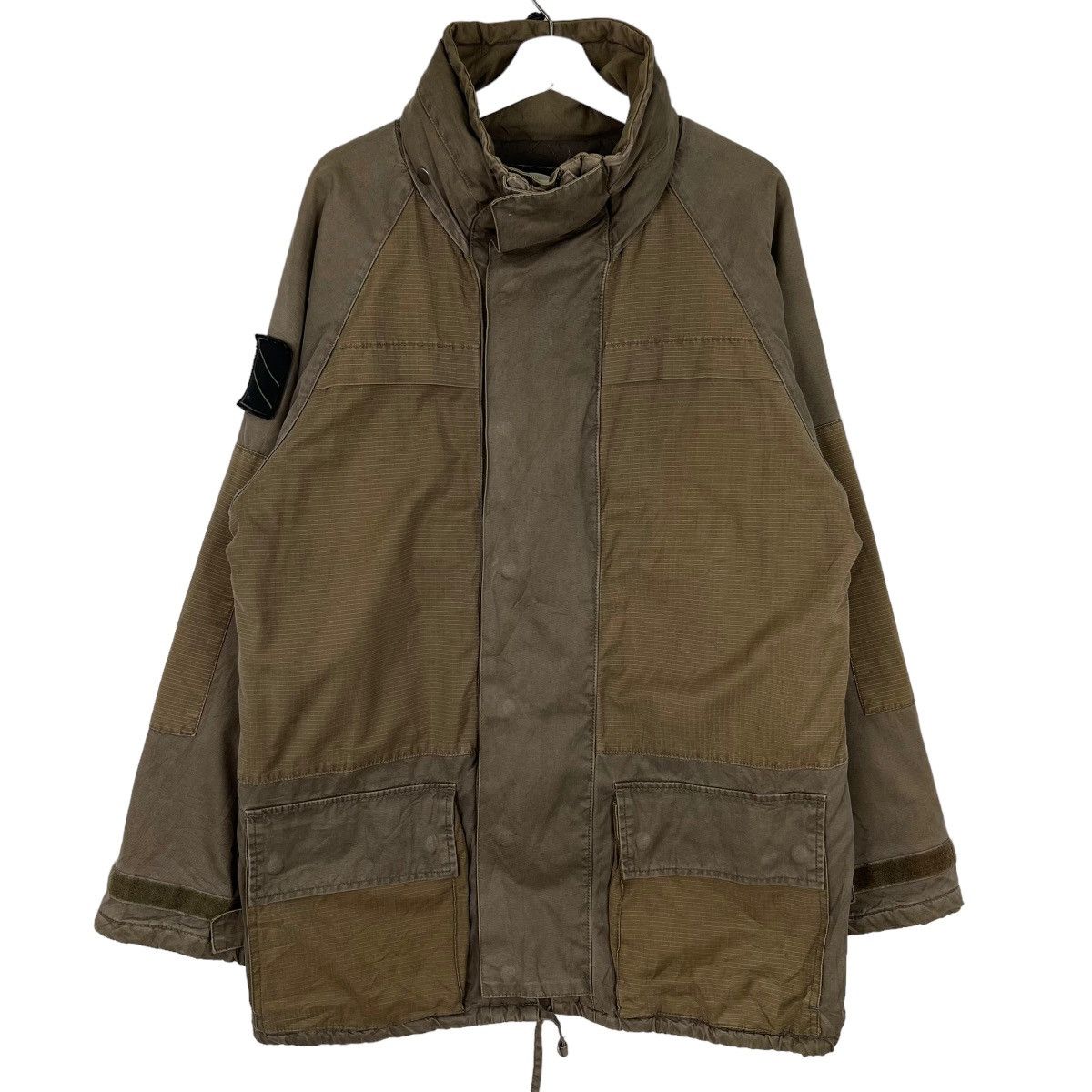 Stussy Short Parka Waxed Linen | Grailed