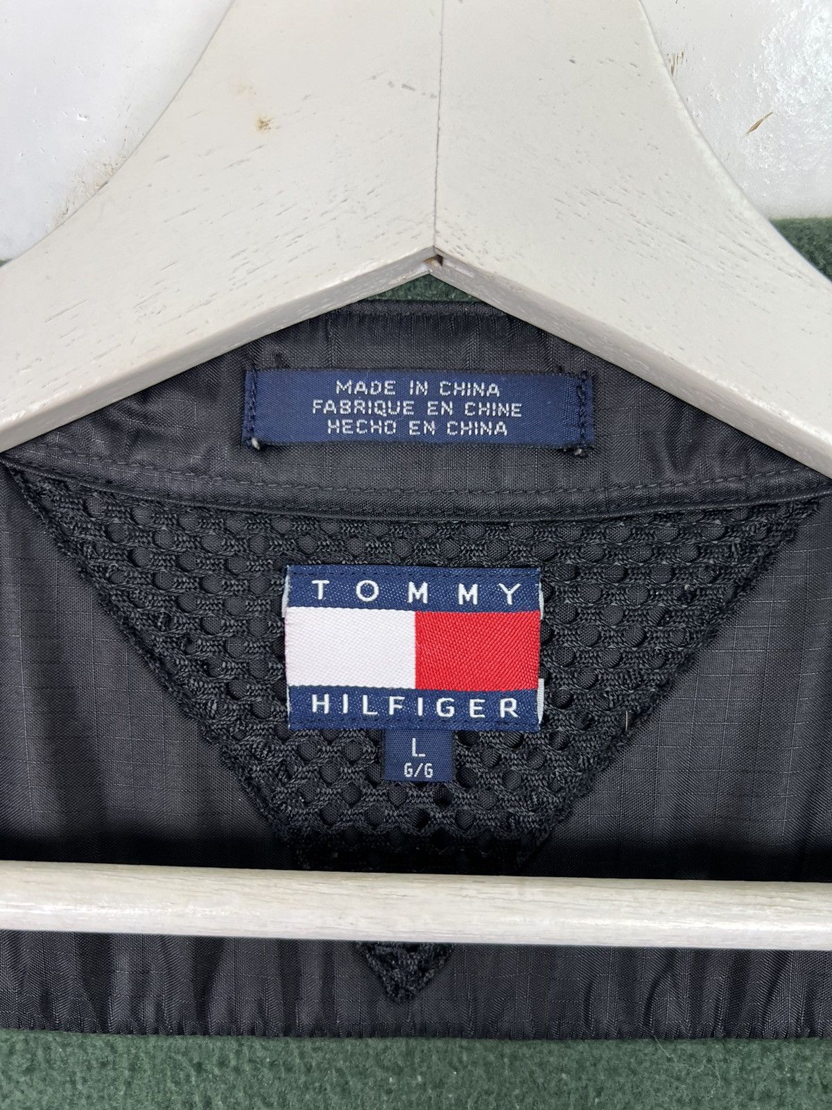 Tommy Hilfiger × Vintage 🔥 VINTAGE 90s TOMMY HILFIGER FLEECE SNAP BUTTON JACKET Size US L / EU 52-54 / 3 - 7 Thumbnail