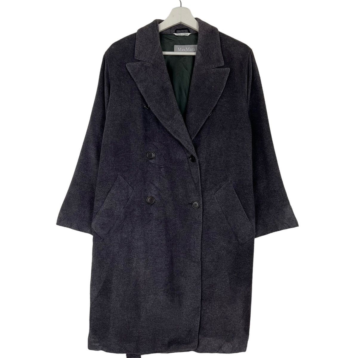 Max Mara 🔥 MAX MARA DOUBLE BUTTON WITH BELT OVERCOAT MADE IN ITALY Size M / US 6-8 / IT 42-44 - 1 Thumbnail