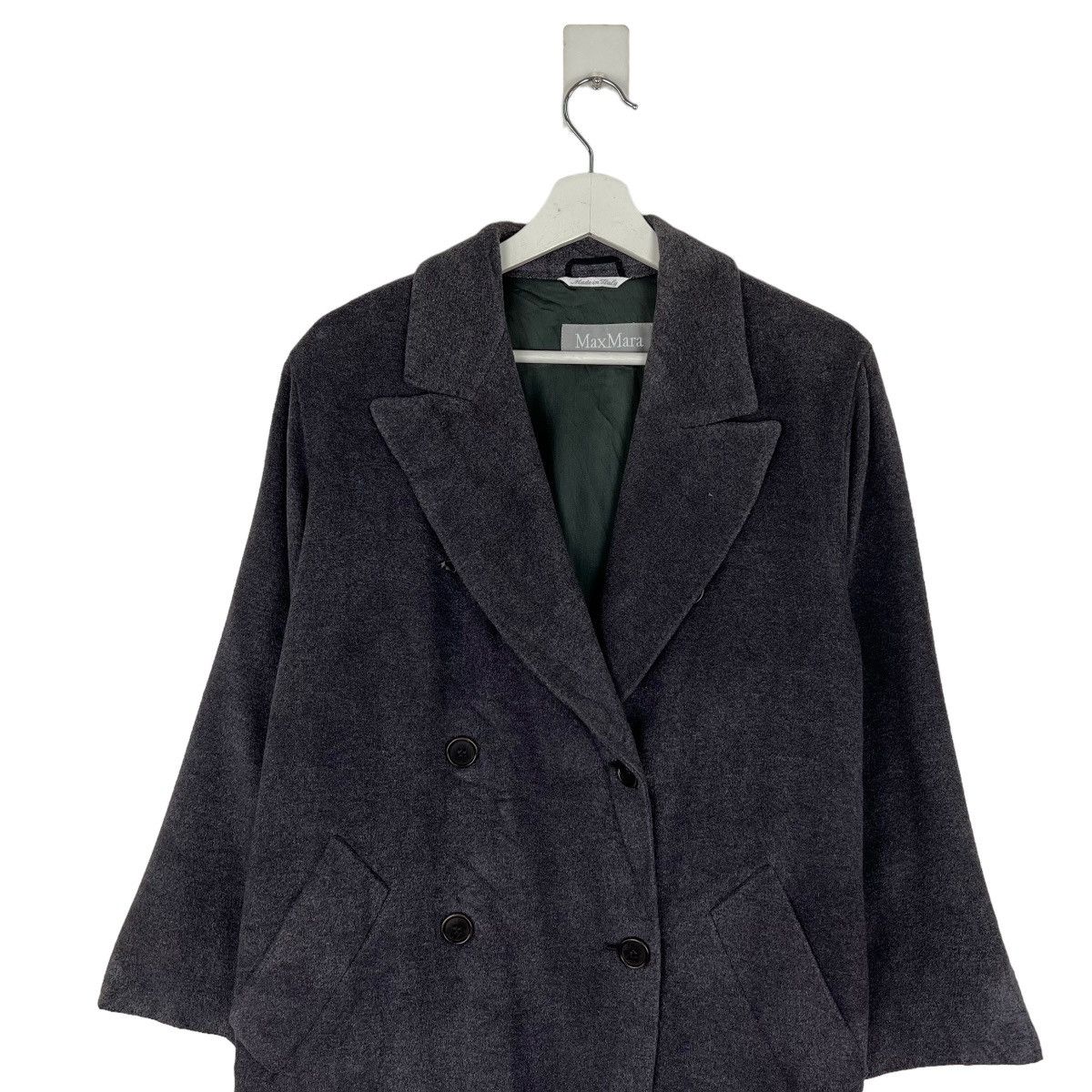 Max Mara 🔥 MAX MARA DOUBLE BUTTON WITH BELT OVERCOAT MADE IN ITALY Size M / US 6-8 / IT 42-44 - 2 Thumbnail