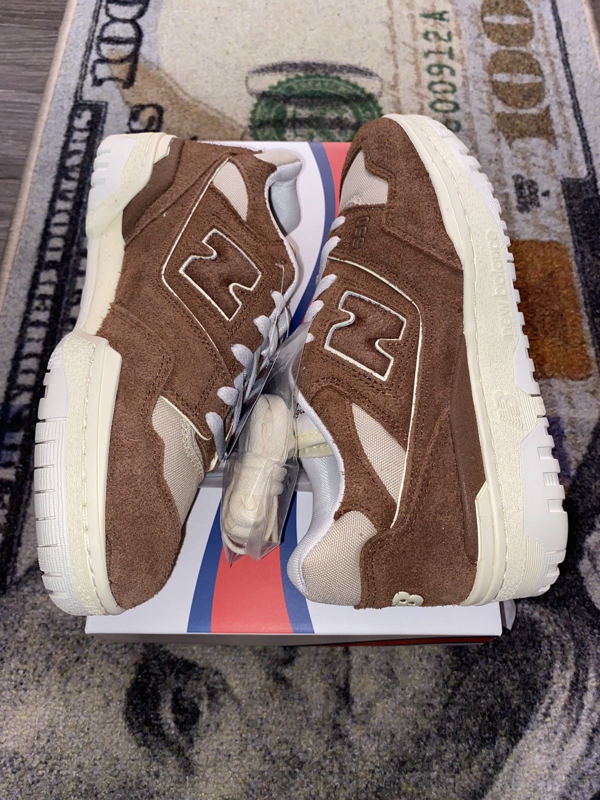 Aime Leon Dore × New Balance New Balance 550 Aime Leon Dore Brown Suede Size US 5.5 / IT 35.5 - 2 Thumbnail