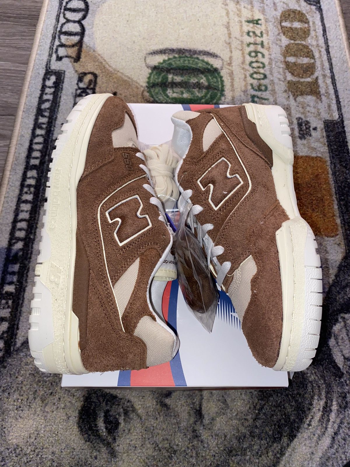 Aime Leon Dore × New Balance New Balance 550 Aime Leon Dore Brown Suede Size US 5.5 / IT 35.5 - 1 Thumbnail