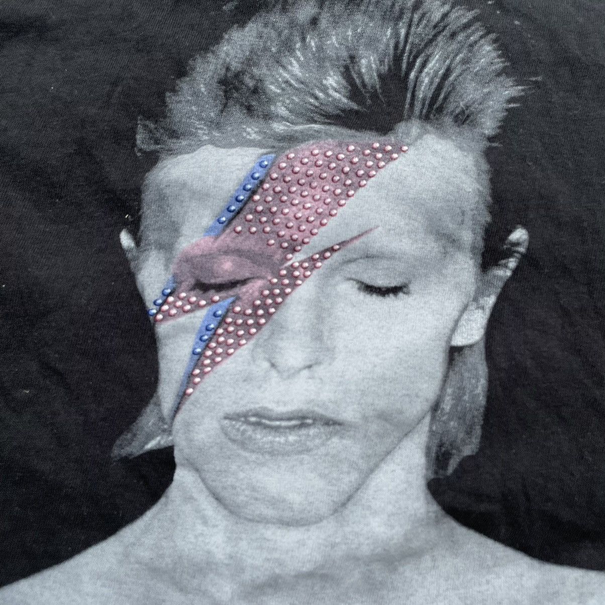 Vintage Vintage 90s David Bowie Graphic Tee Faded Black Punk Skate M Size US M / EU 48-50 / 2 - 5 Thumbnail