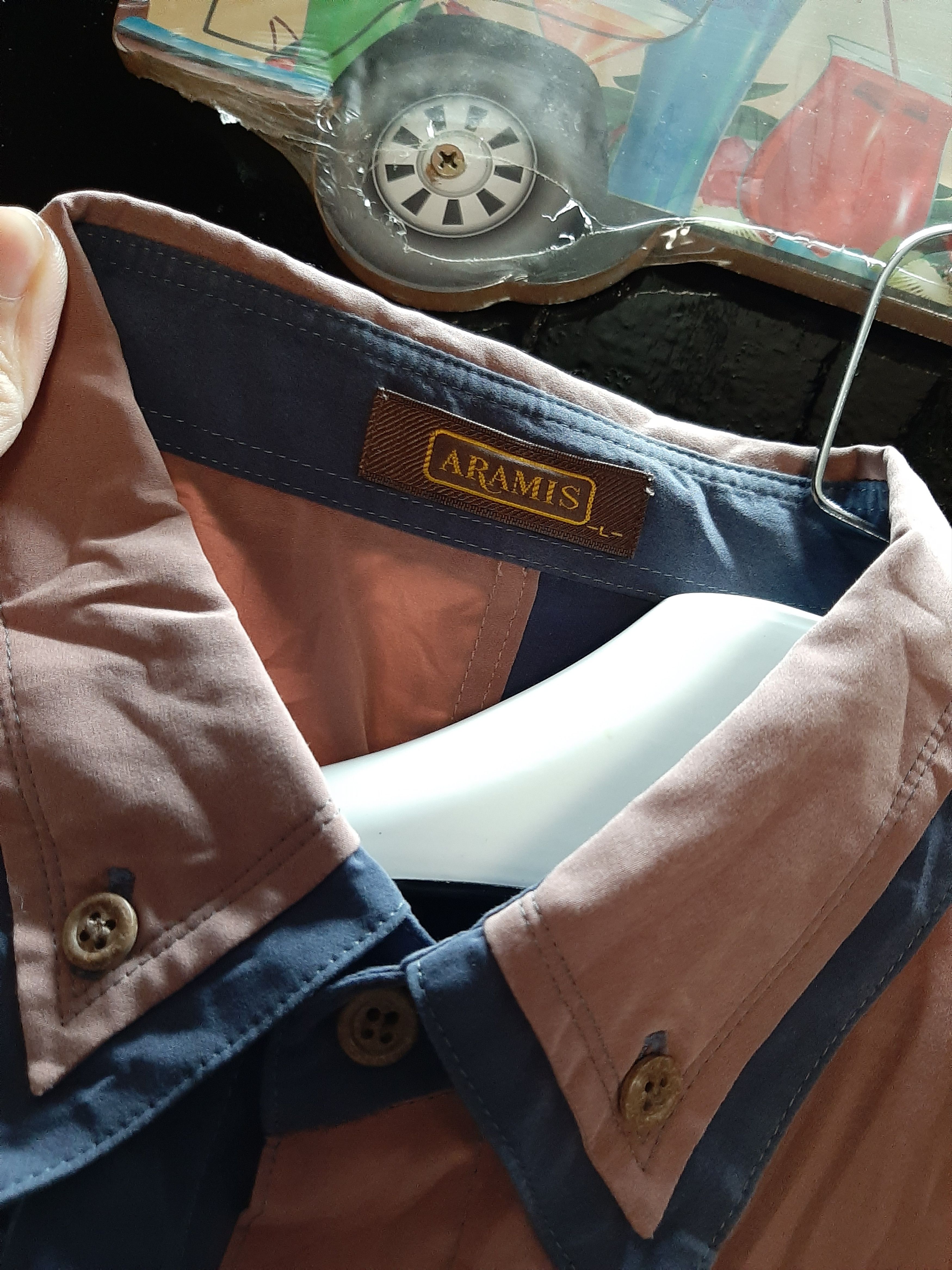 Designer × Vintage VINTAGE ARAMIS SHIRT BUTTON UP EMBROIDERY Size US L / EU 52-54 / 3 - 3 Thumbnail
