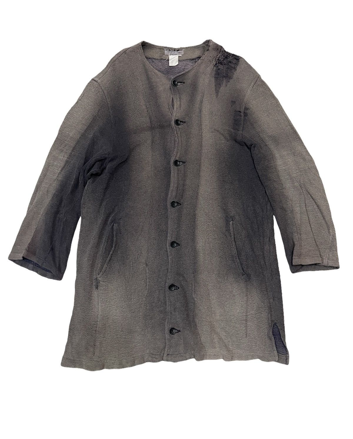 Yohji Yamamoto RIPPED!!! Super Distressed Sunfaded Long Jacket Size US M / EU 48-50 / 2 - 1 Thumbnail