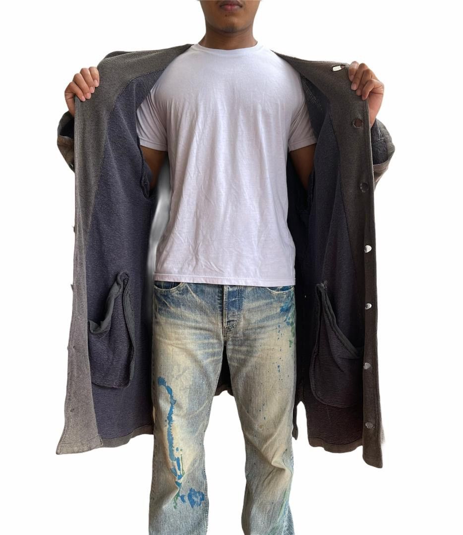 Yohji Yamamoto RIPPED!!! Super Distressed Sunfaded Long Jacket Size US M / EU 48-50 / 2 - 12 Thumbnail