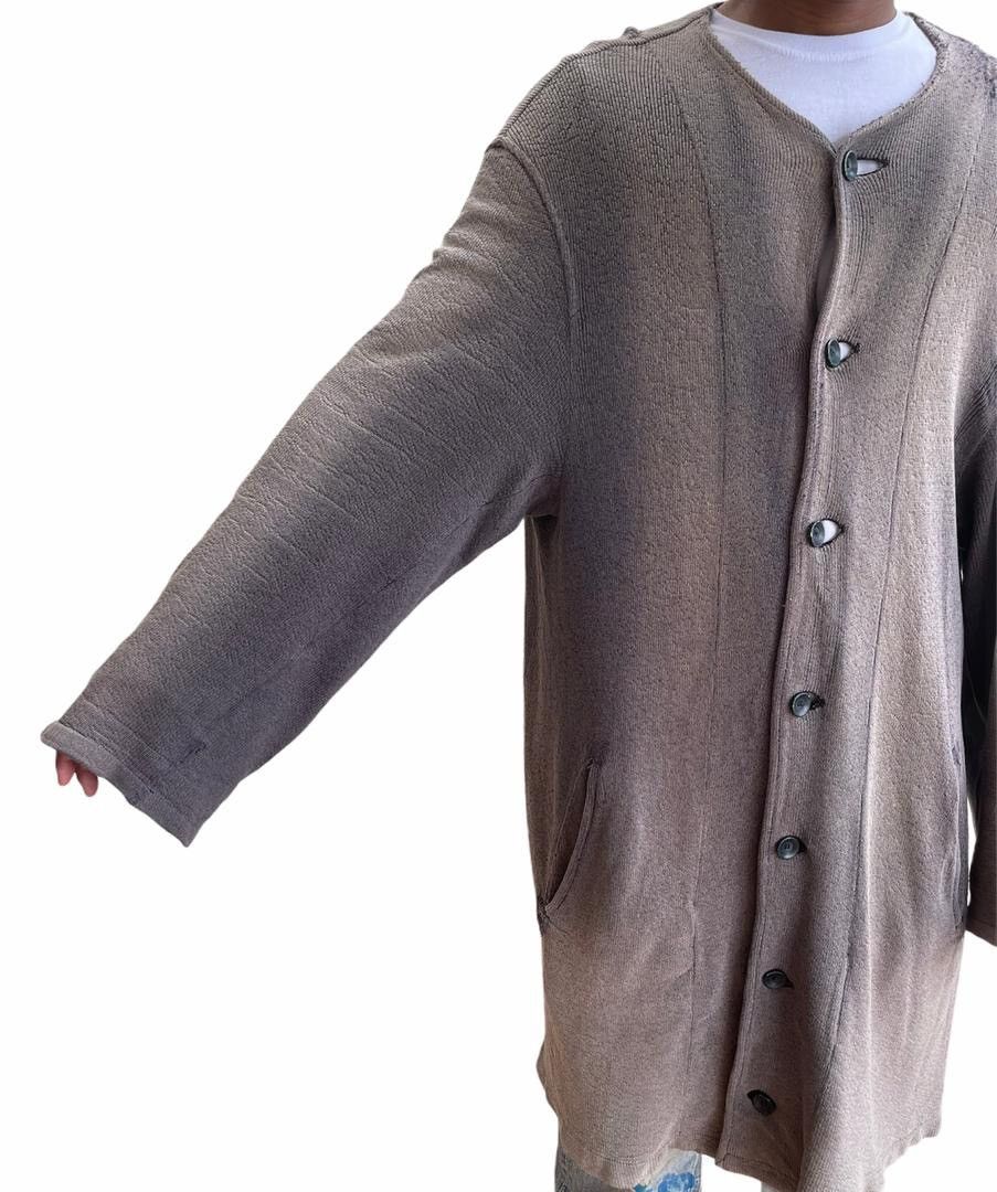 Yohji Yamamoto RIPPED!!! Super Distressed Sunfaded Long Jacket Size US M / EU 48-50 / 2 - 16 Thumbnail