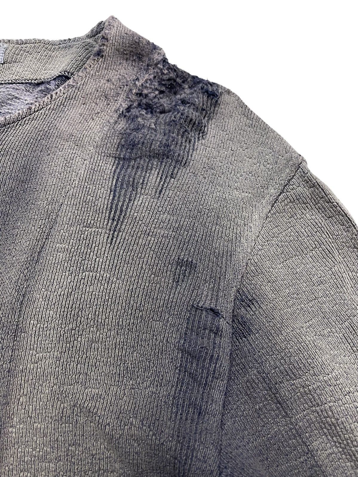 Yohji Yamamoto RIPPED!!! Super Distressed Sunfaded Long Jacket Size US M / EU 48-50 / 2 - 3 Thumbnail