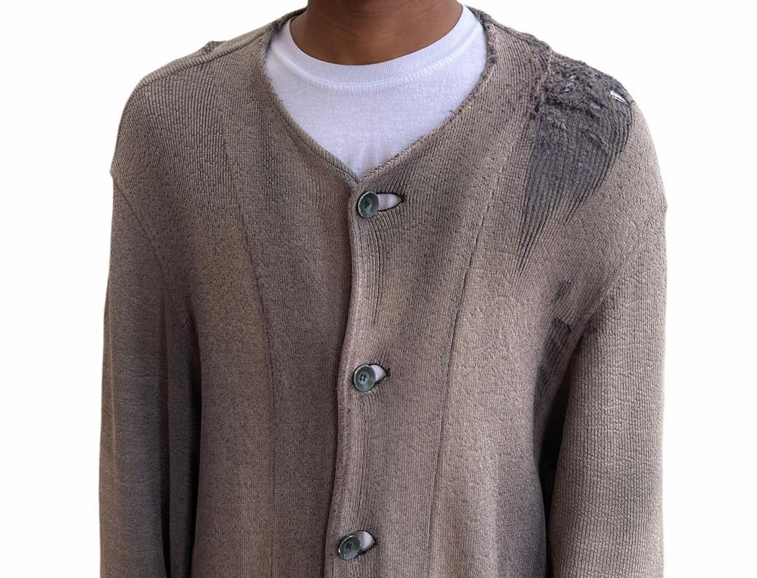 Yohji Yamamoto RIPPED!!! Super Distressed Sunfaded Long Jacket Size US M / EU 48-50 / 2 - 13 Thumbnail