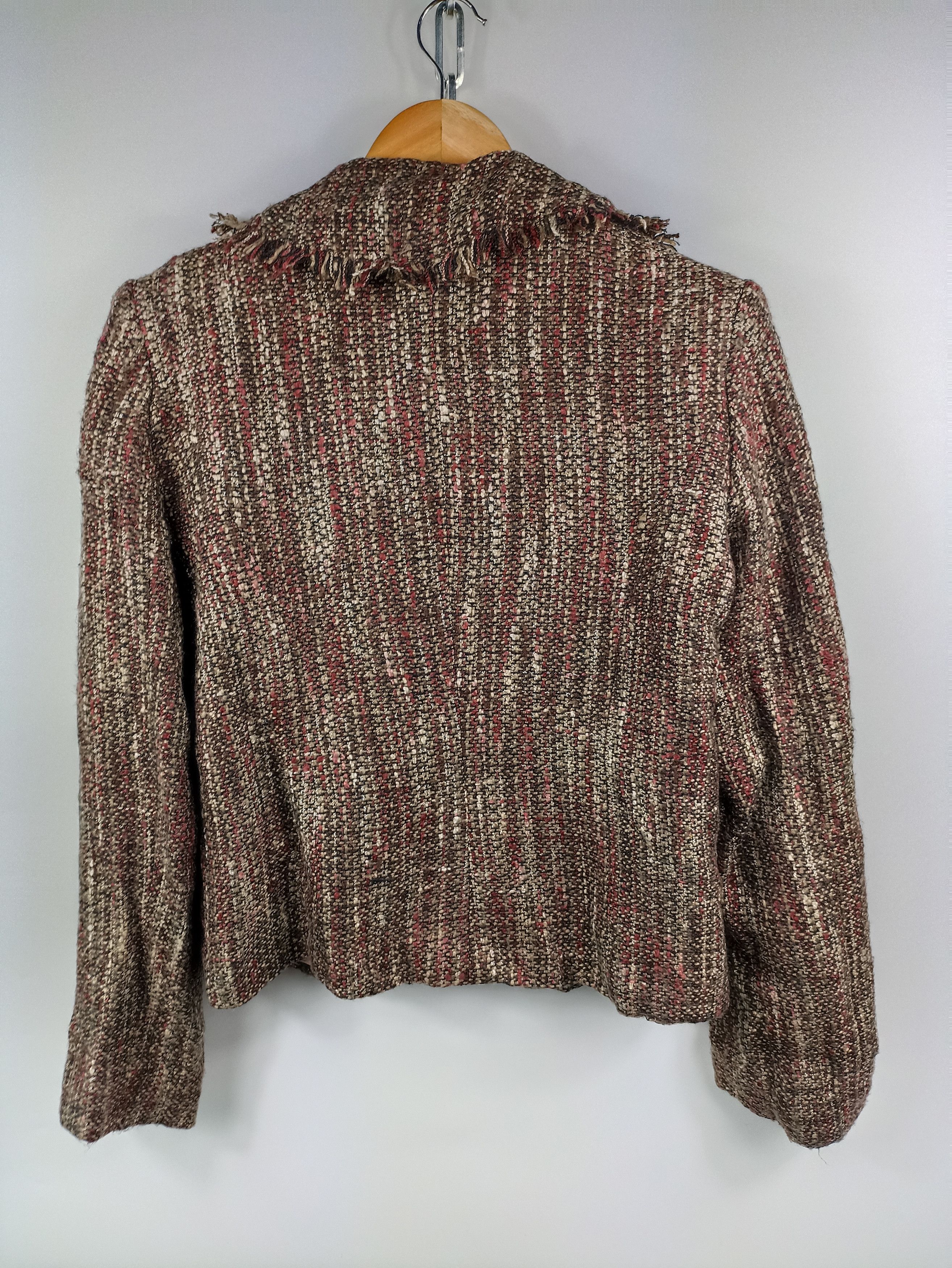 Morgan Homme Morgan Distressed Shawn Collar Crop Jacket Size L / US 10 / IT 46 - 7 Thumbnail