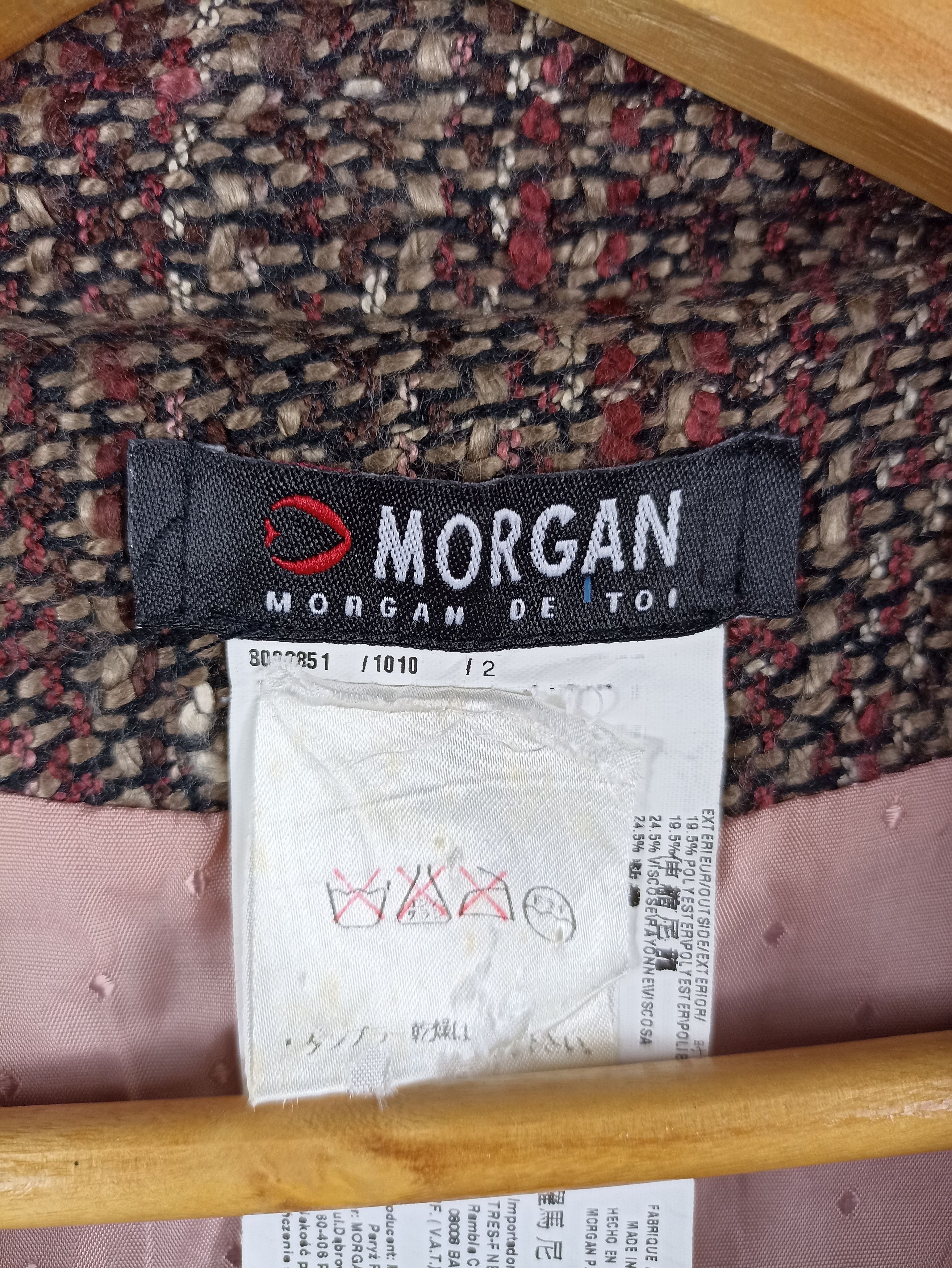 Morgan Homme Morgan Distressed Shawn Collar Crop Jacket Size L / US 10 / IT 46 - 6 Thumbnail