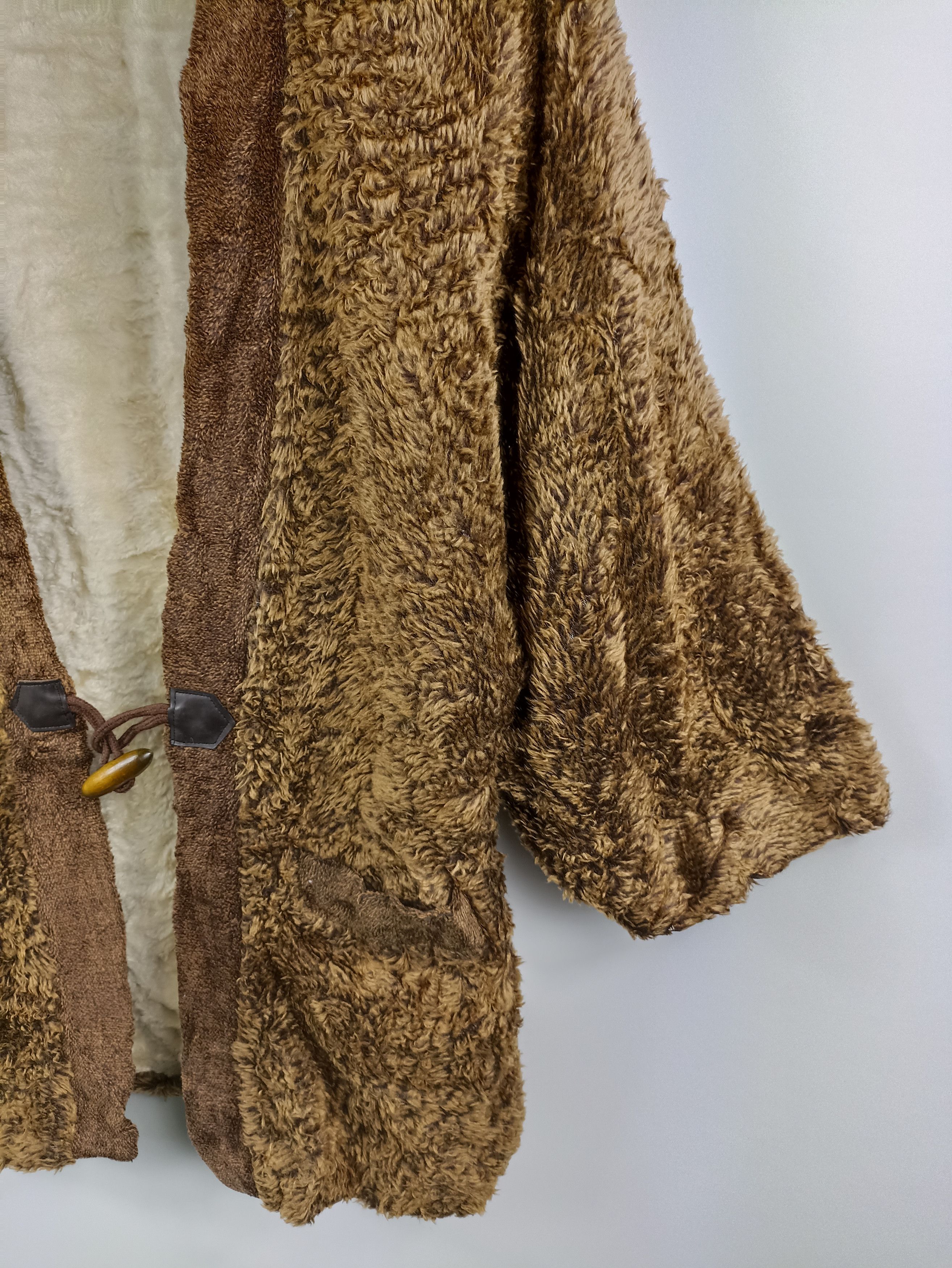 Japanese Brand × Vintage Vintage pile Fleece Kimono Cardigan Size US S / EU 44-46 / 1 - 2 Thumbnail