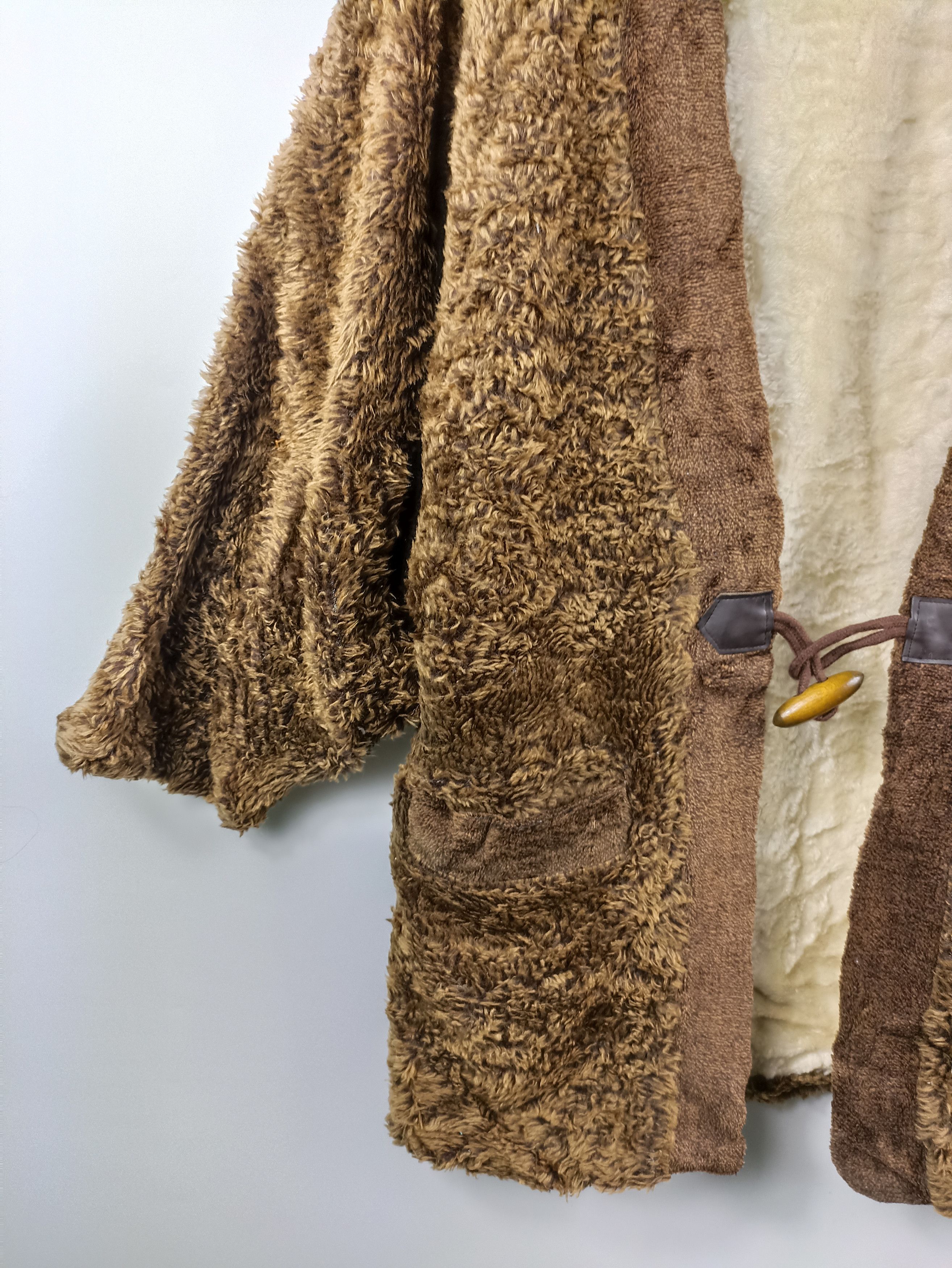 Japanese Brand × Vintage Vintage pile Fleece Kimono Cardigan Size US S / EU 44-46 / 1 - 3 Thumbnail