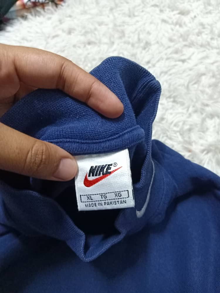 Nike × Vintage VINTAGE 90s NIKE TURTLE NECK LONG SLEEVE Size US XL / EU 56 / 4 - 3 Thumbnail